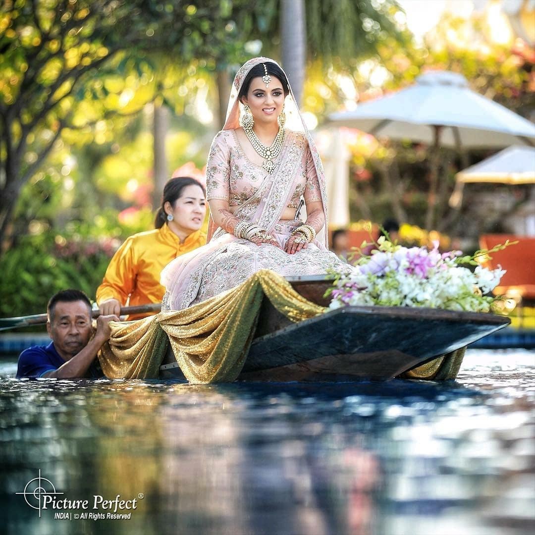 boat wedding entry