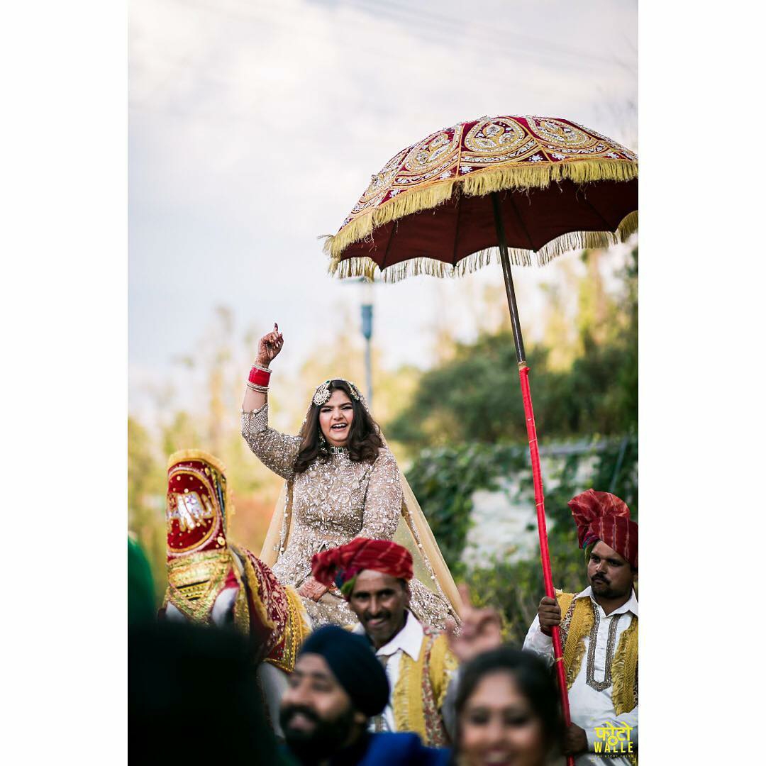 wedding entry for bride