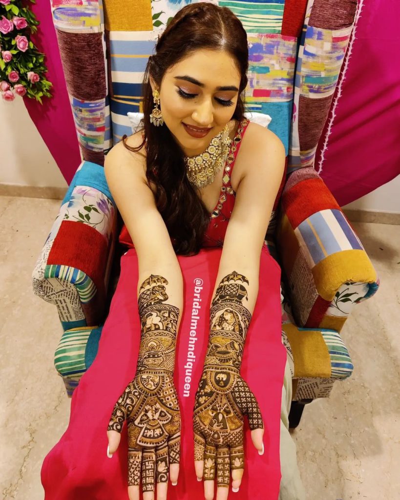 Disha Parmar mehndi