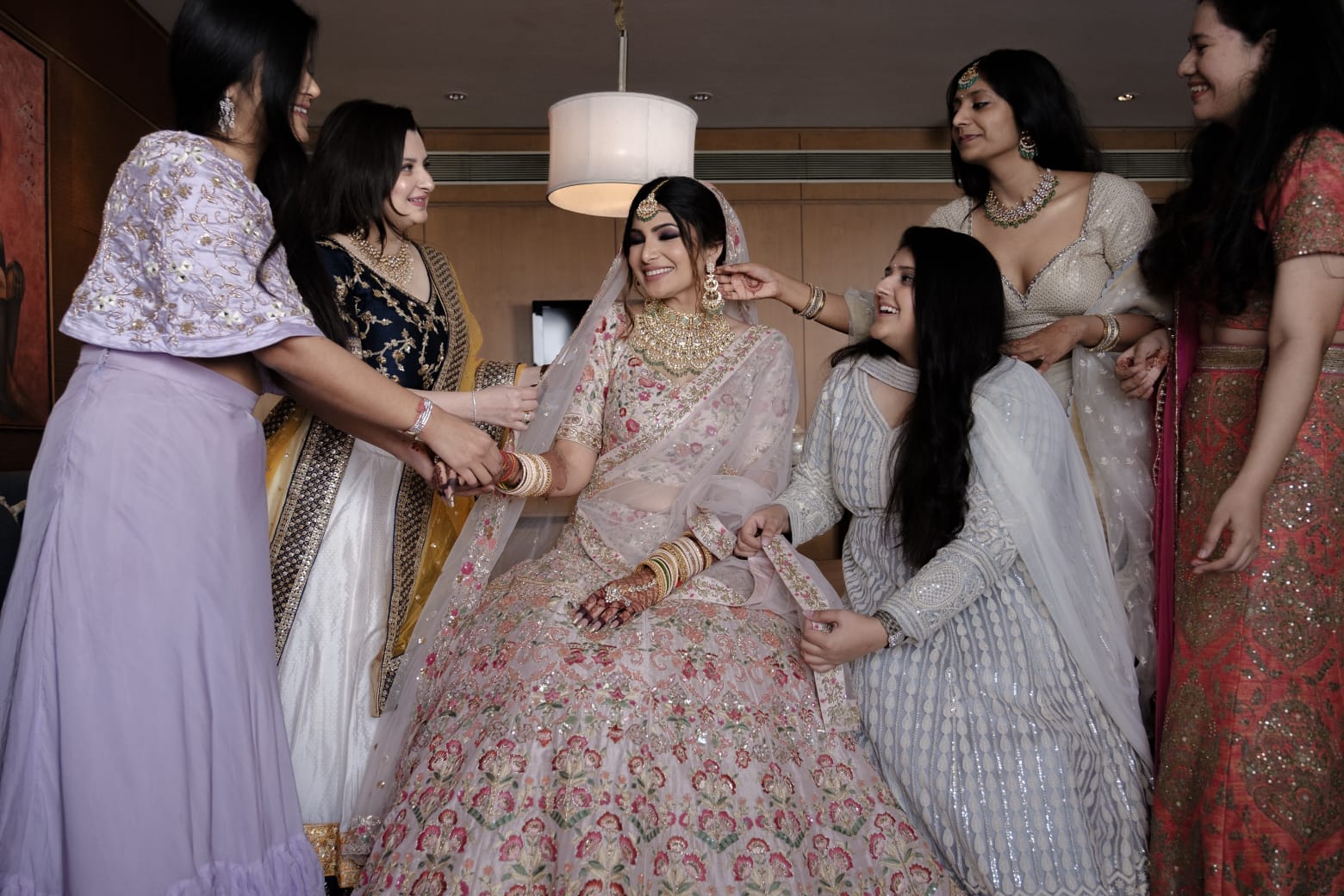 bride getting ready shoot