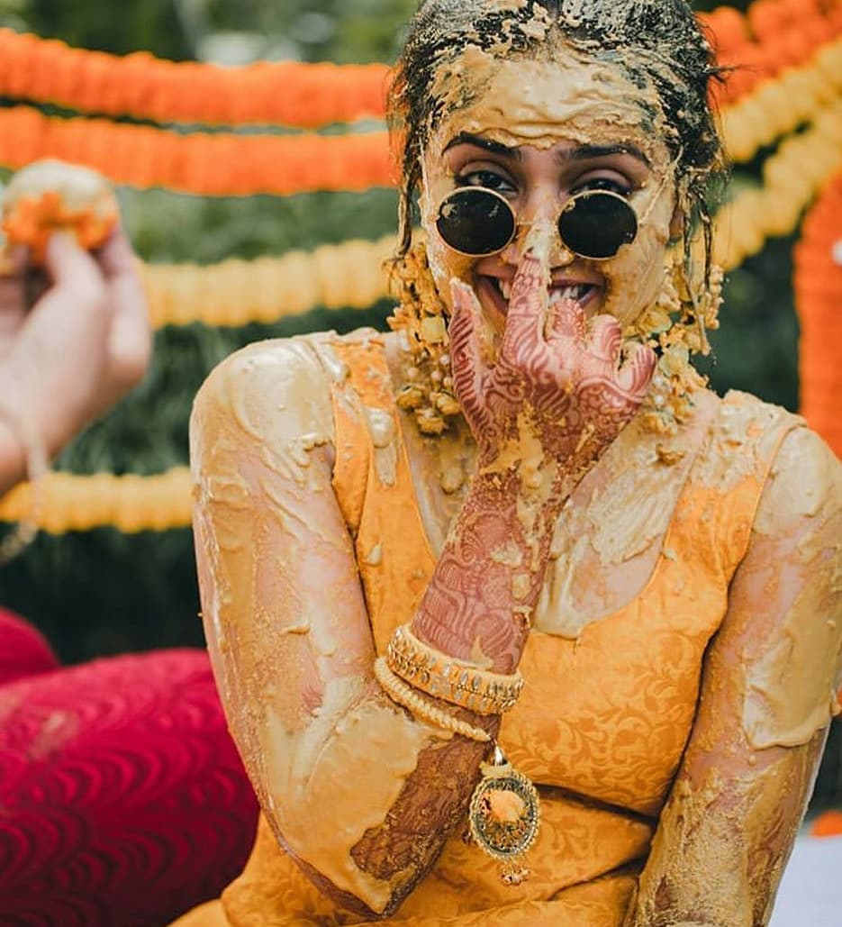 haldi bride