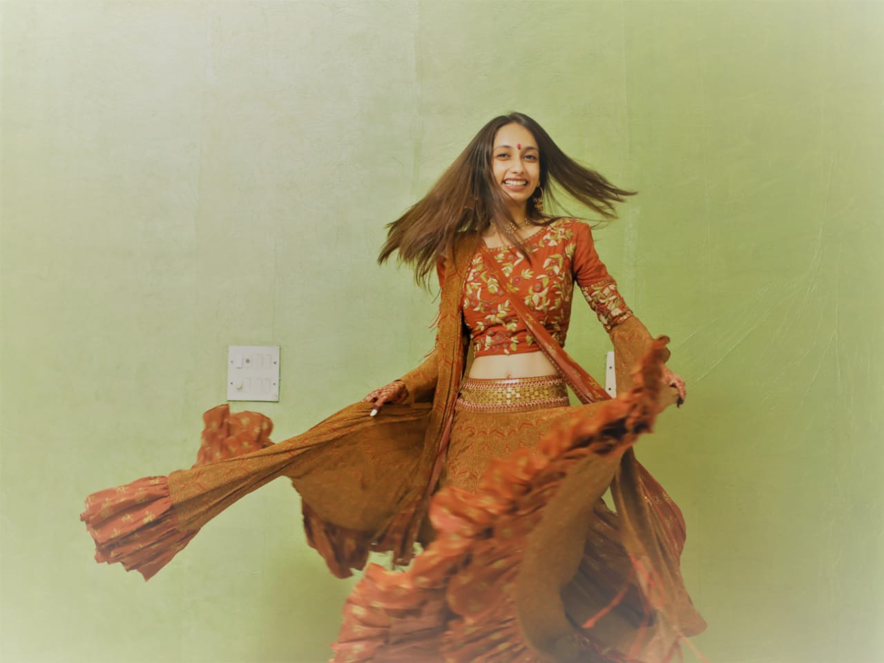 bride in white lehenga