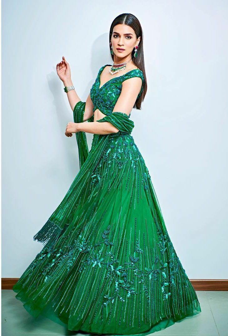 Kriti Sanon in green lehenga