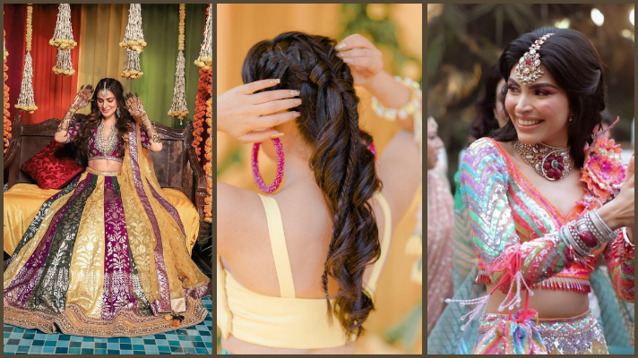 15 Fishtail Braids on Real Brides Gave Us Legit of Hairspiration  Indian  hairstyles Hair styles Front hair styles