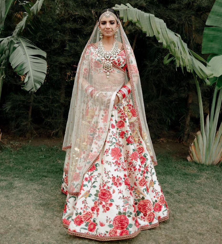 floral lehenga