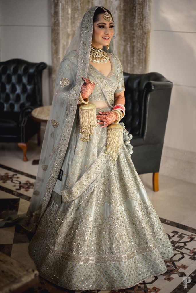 grey lehenga