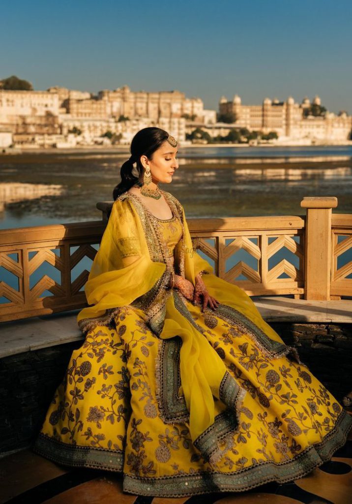 yellow lehenga