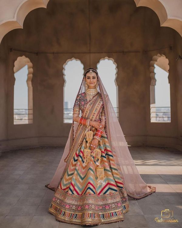 Multicoloured lehenga