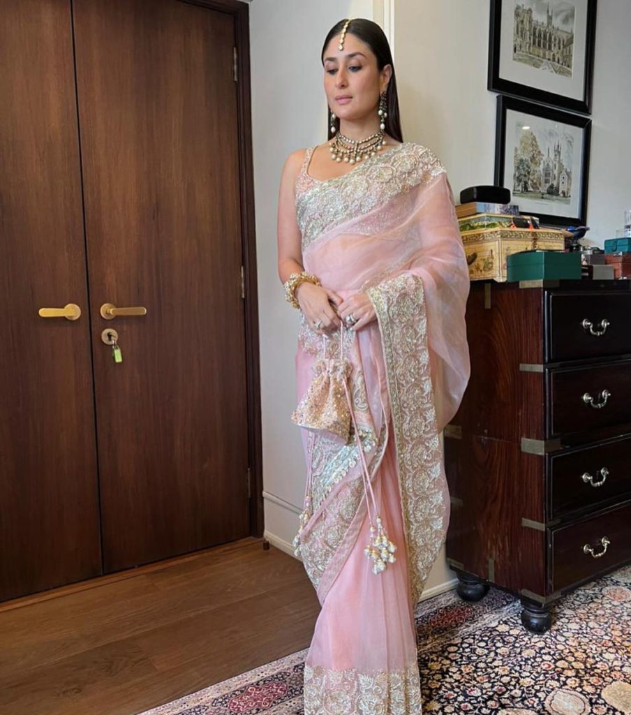organza saree