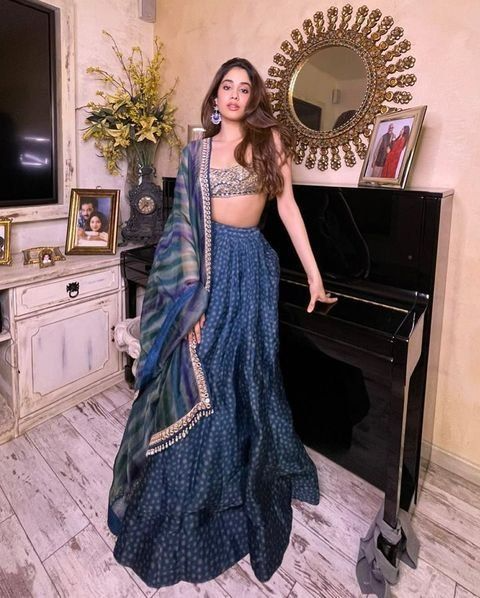 blue lehenga