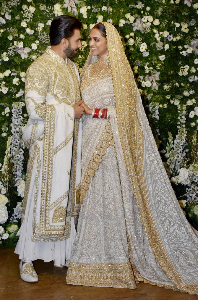 deepika padukone in white saree