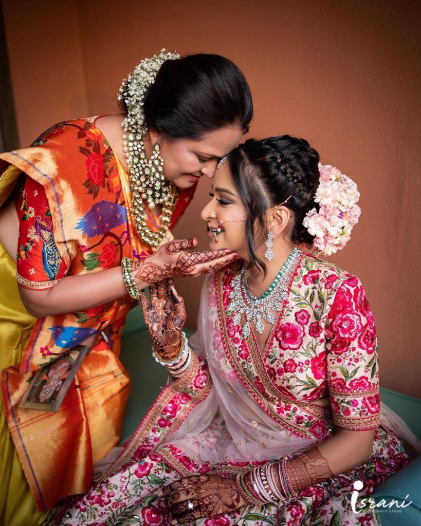 pink sabyasachi lehenga