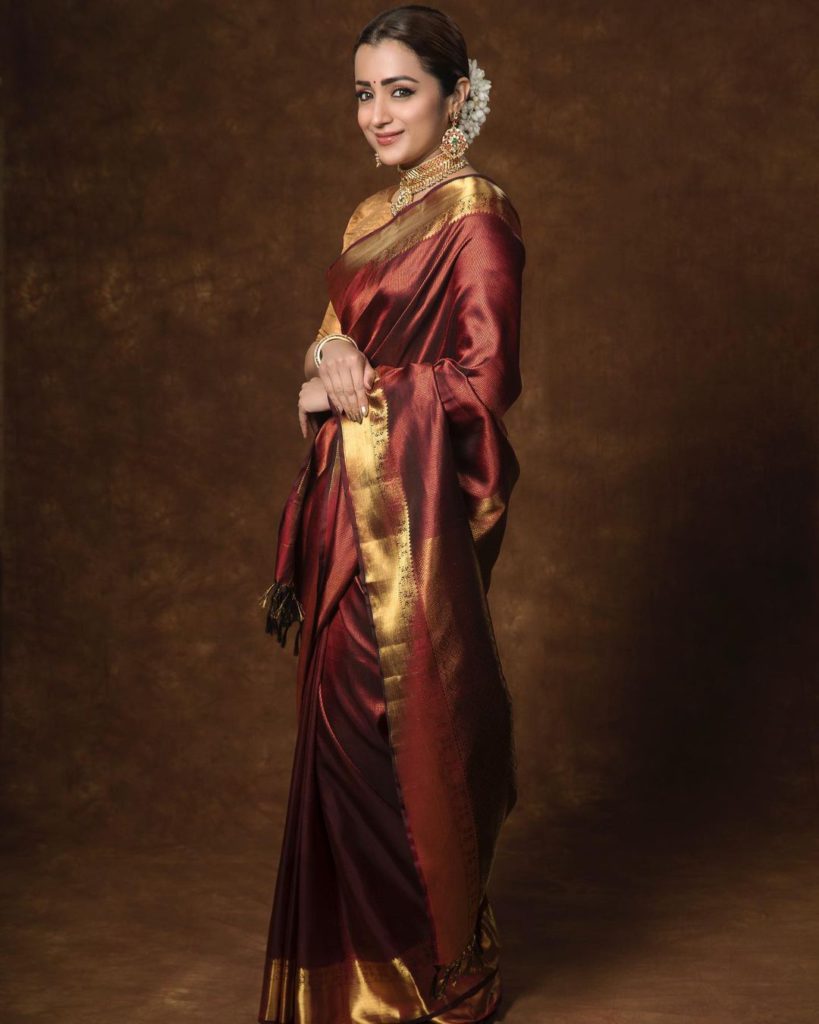 silk saree for karwachauth