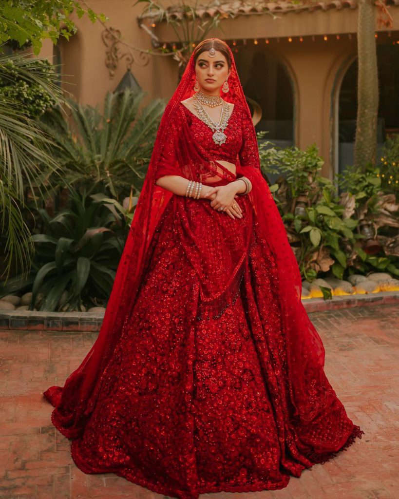 Sabyasachi red lehenga