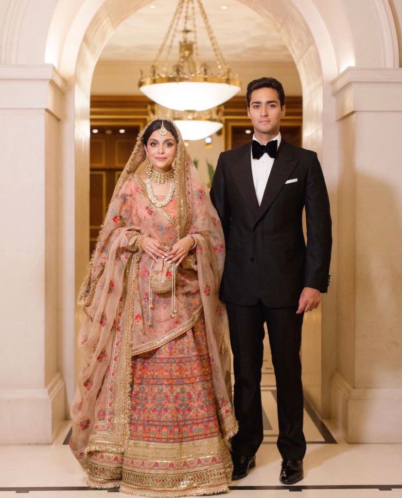 Pakistani bride in Sabyasachi lehenga