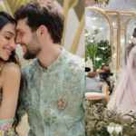 Ananya Pandey’s cousin, Alanna Ties the knot with Ivor in a Manish Malhotra ivory lehenga