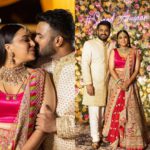 Swara Bhasker Dons A Pink Sequinned Lehenga At Her Wedding Reception