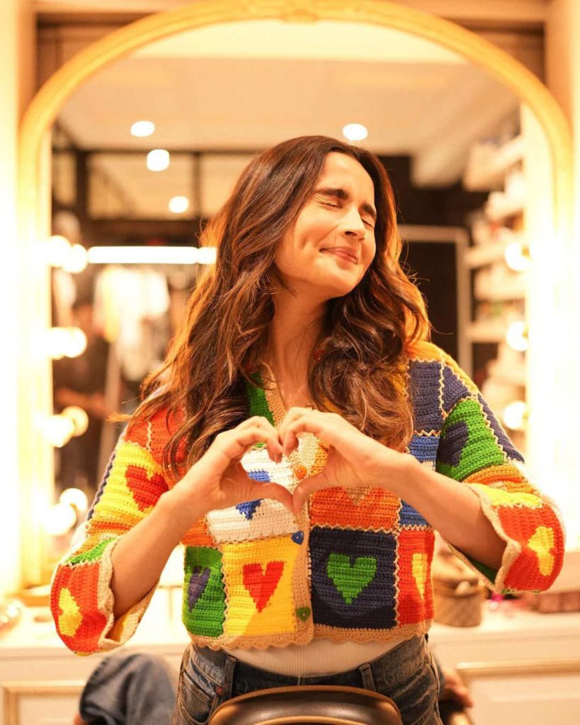 Alia Bhatt in a crochet top